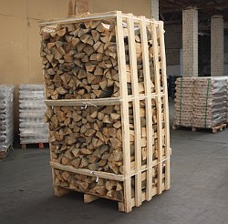Kaminholz Eiche in ca. 3 srm Box 33cm Scheite